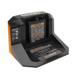 lot 75 image: RIDGID 18-Volt Lithium-Ion Charger, AC86093N - Works.