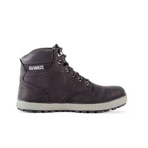 lot 88 image: Dewalt (14W) Plasma Mens Black Leather Steel Toe 6 in. Work Boot, DXWP10007W-FFB-14 - NEW