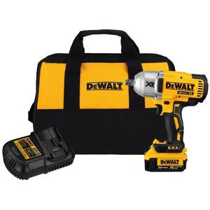 lot 92 image: Dewalt 20-Volt Max XR Li-Ion Brushless High Torque 12 in. Impact Wrench with Dentent Pin Anvil (4.0 Ah), DCF899M1 - LIKE NEW