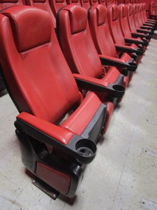 lot 214 image: ROW OF 10 THEATER SEATS