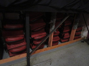 lot 550 image: ASSORTED THEATER SEATING PARTS