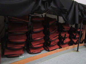 lot 650 image: ASSORTED THEATER SEATING PARTS