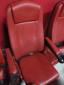 lot 124 image: ROW OF 9 THEATER SEATS