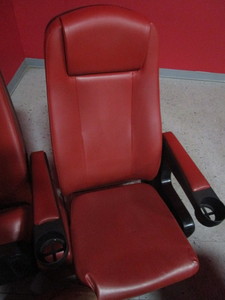 lot 201 image: ROW OF 2 THEATER SEATS