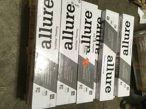 Lot of 17 Cases Teak 6 in. W x 36 in. L Luxury Vinyl Plank Flooring (24 sq. ft.  case) not used