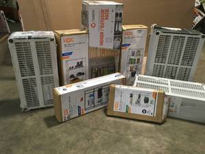 Pallet with assorted Shelving Storage Units varius models and conditions  see pictures