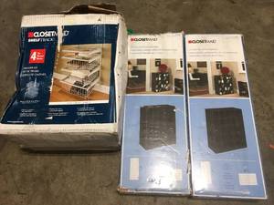 Lot of assorted Closetmaid items see pictures