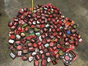 Large lot of assorted Tape measures various brands, sizes and conditions used customer returns see pictures