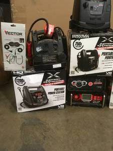 Lot of assorted power stations inverterschargers various brands not tested customer returns  see pictures