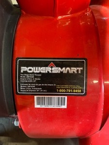 Power Smart DB7624E Snow Blower 212 CC, 4 STROKE (24 IN) ( Two stage snow thrower) in working condition view pics carefully 