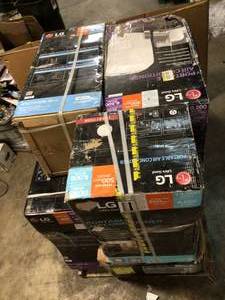 Pallet with assorted LG Portable Air Conditioners various models and conditions