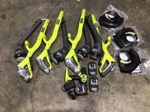 Lot of assorted Cordless Ryobi Tools see pictures