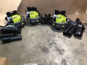 Lot of 3 Ryobi Backpacks in good condition see pictures