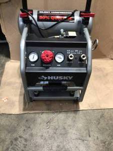 Husky 4.5 Gal. Portable Electric-Powered Silent Air Compressor in good conditions