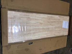 Unfinished Maple 6 ft. L x 25 in. D x 1.5 in. T Butcher Block Countertop not used