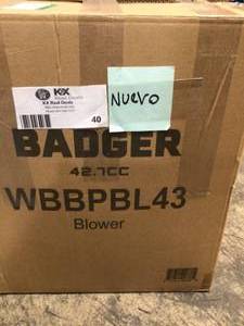 Badger Super-Duty 190 MPH 550 CFM 43 cc Gas Full Crank 2-Cycle Back Pack Leaf Blower not used see pictures