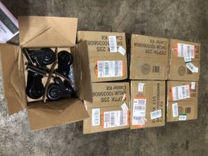 Lot of 6 cases  Heavy Duty 4 in. Caster Kit not used