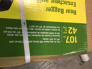 lot 11 image: Lot of 2 Jhn Deere 42 in Rear Bagger Customer Returns See Pictures