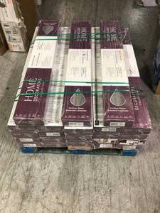 lot 25 image: Pallet of 23 cases of EIR Waveford Gray Oak 12 mm Thick x 7-12 in. Wide x 50-23 in. Length Laminate Flooring (18.42 sq. ft.  case) by Home Decorators Collection Customer Returns See Pictures
