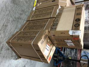 lot 31 image: Lot of  assorted Hampton Assembled Kitchen Cabinets in Unfinished Beech by Hampton Bay Customer Returns See Pictures