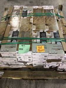 lot 12 image: Pallet of 32 Boxes Ridgid Core Vinyl Plank Flooring Customer Returns See Pictures