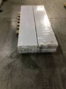 lot 14 image: Pallet of 9 cases Strand Woven Distressed Dark Honey 12 in. T x Multi Width x 72 in. L Engineered Click Bamboo Flooring by Home Decorators Collection Customer Returns See Pictures