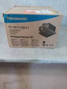 lot 4 image: WhisperSense DC fan-LED Lights Motion and Humidity Sensors Delay Timer Pick-A-Flow Speed Selector 50, 80 or 110 CFM by Panasonic-SEE PICTURES
