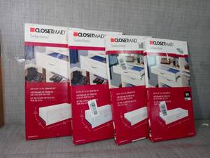 lot 10 image: Selectives 24 in. W x 5 in. H White Wood Drawer Kit for 25 in. Selectives Tower by ClosetMaid- set of 4 -SEE PICTURES