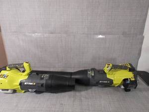 lot 16 image: 160 MPH 520 CFM 25cc Gas Jet Fan Blower by RYOBI- missing accessories- slightly used -SEE PICTURES