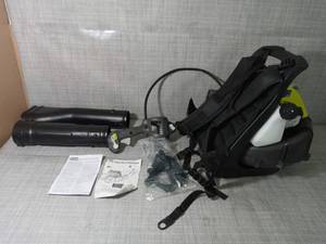 lot 20 image: 175 MPH 760 CFM 38cc Gas Backpack Leaf Blower by RYOBI - open box not used -SEE PICTURES