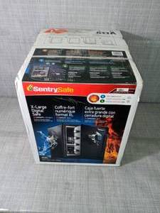 lot 21 image: 1.23 cu. ft. Fireproof Safe and Waterproof Safe with Digital Keypad by SentrySafe - not used -SEE PICTURES