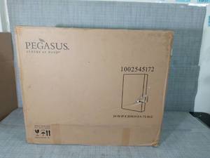 lot 32 image: 24 in. W x 30 in. H x 5 in. D Frameless Recessed or Surface-Mount Bathroom Medicine Cabinet with Beveled Mirror by Pegasus - open box not used -SEE PICTURES