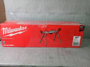 lot 90 image: Folding Miter Saw Stand by Milwaukee-  not used  - SEE PICTURES