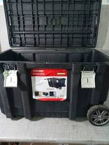 lot 105 image: 37 in. Rolling Tool Box Utility Cart Black by Husky- used  - SEE PICTURES
