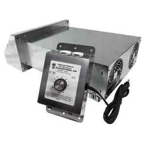 lot 29 image: Xchanger 12 in. 2-Speed Reversible Basement Fan with Automatic Humidity Controller - open box not used -SEE PICTURES
