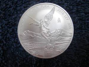 2016 1 oz. Silver Libertad Plata Pu...