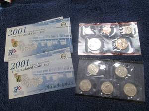 2001 Uncirculated Coin Set Philadel...