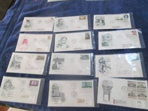 12 Assorted First Day of Issue Sta...