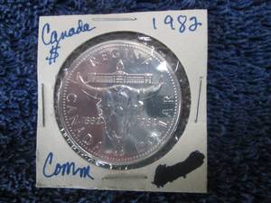 1982 Canada Silver Dollar(Bison Sku...