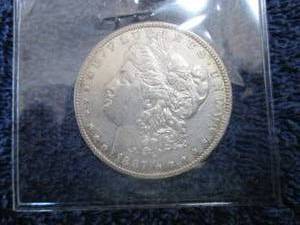 1887 O Morgan Silver Dollar...