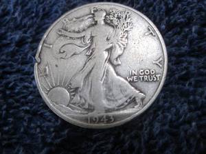 1943 Walking Liberty Half Dollar VG...