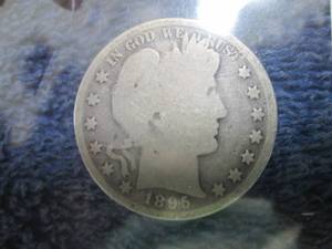 1895 Barber Silver Half Dollar...