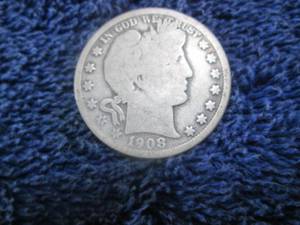 1908 D Barber Silver Half Dollar...