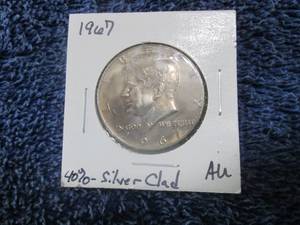 1967 Kennedy Half Dollar 40% Silver...
