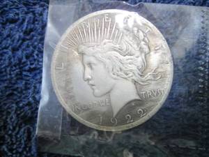 1922 Peace Silver Dollar...