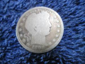 1898 Barber Silver Quarter Dollar C...