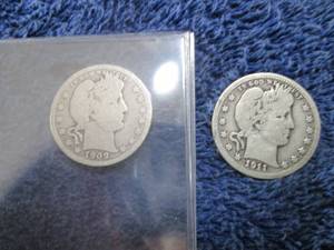 19091911 Barber Silver Quarter Dol...