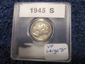 1945 S Mercury Dime ...