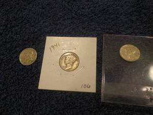193819411944 Mercury Dimes...