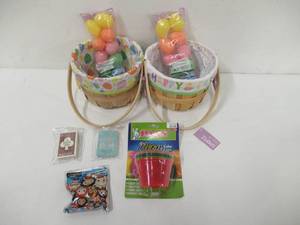 2 Woven Easter Themed Baskets with Goodies